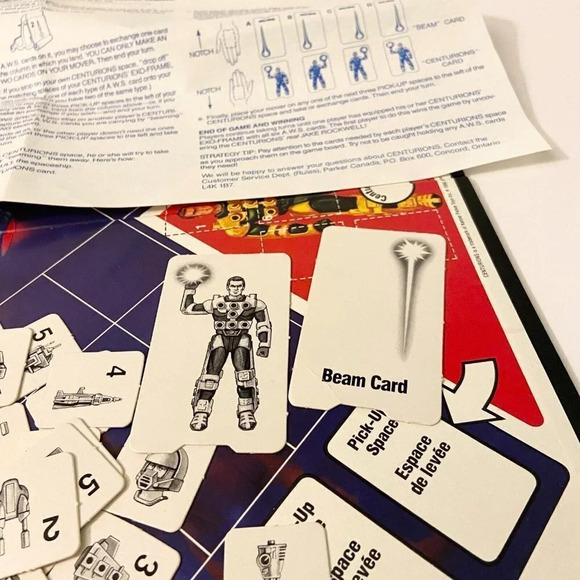 Vintage 1986  Centurions Power Xtreme Board Game Parker Brothers Missing 1 Mover - Picture 8 of 16
